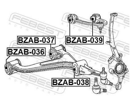 Control Arm-/Trailing Arm Bush, Image 2