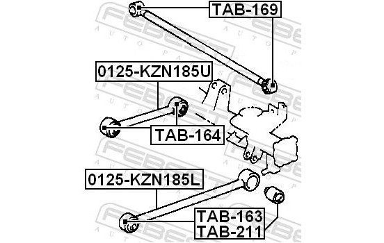 Control Arm-/Trailing Arm Bush, Image 2