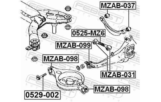 Control Arm-/Trailing Arm Bush, Image 2