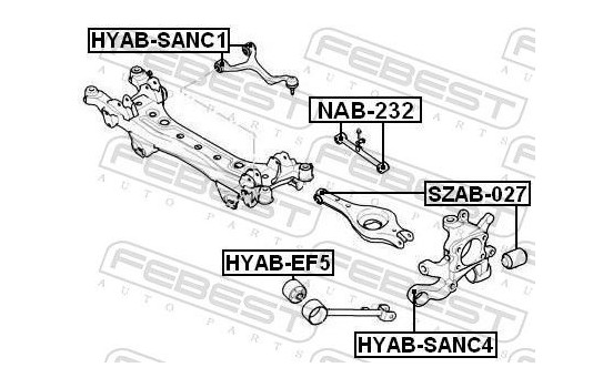 Control Arm-/Trailing Arm Bush, Image 2