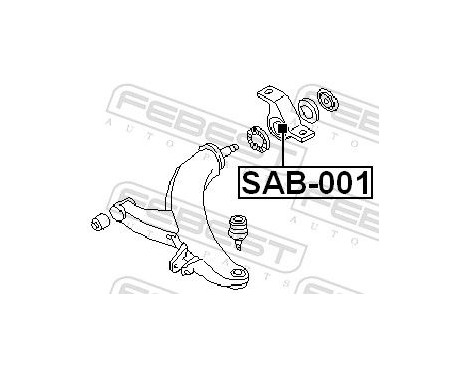 Control Arm-/Trailing Arm Bush, Image 2