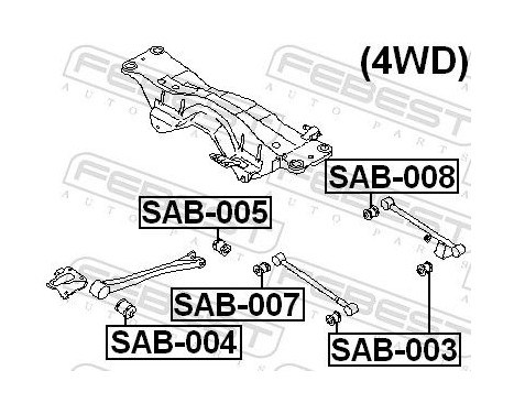 Control Arm-/Trailing Arm Bush, Image 2