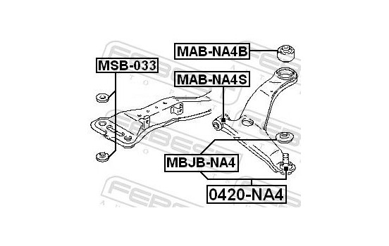 Control Arm-/Trailing Arm Bush