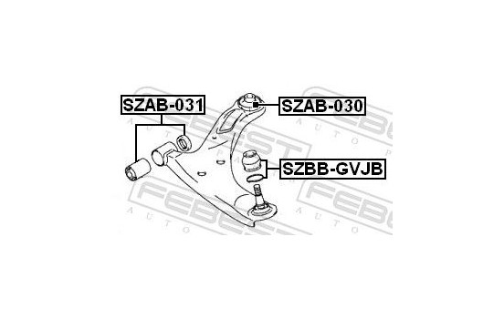 Control Arm-/Trailing Arm Bush, Image 2