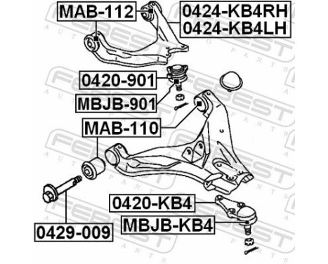 Control Arm-/Trailing Arm Bush