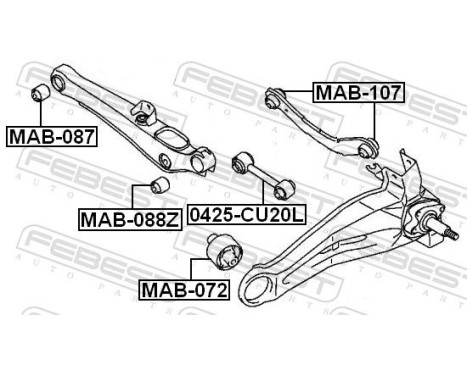 Control Arm-/Trailing Arm Bush, Image 2