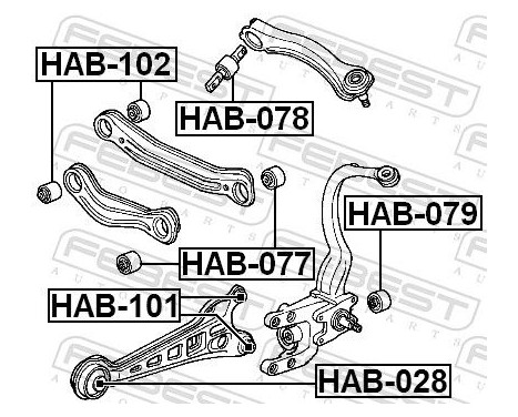 Control Arm-/Trailing Arm Bush, Image 2