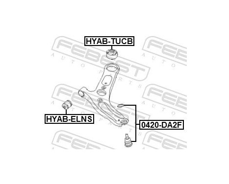 Control Arm-/Trailing Arm Bush, Image 2