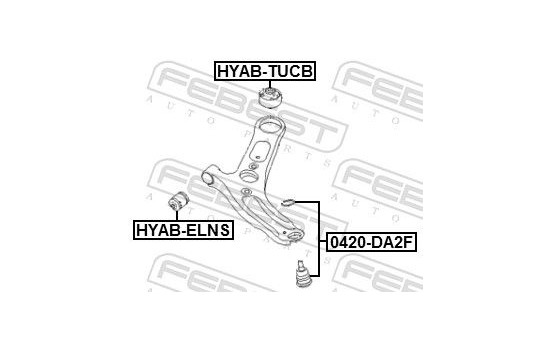 Control Arm-/Trailing Arm Bush, Image 2