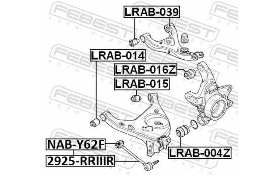 Control Arm-/Trailing Arm Bush, Image 2