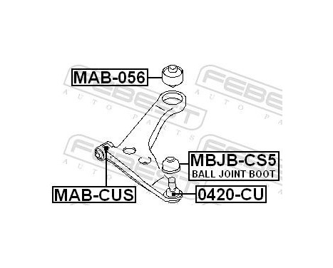 Control Arm-/Trailing Arm Bush, Image 2