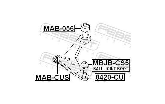 Control Arm-/Trailing Arm Bush, Image 2