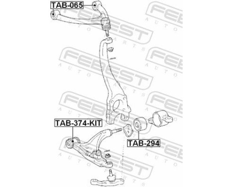Control Arm-/Trailing Arm Bush, Image 2