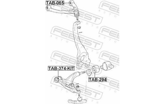 Control Arm-/Trailing Arm Bush, Image 2