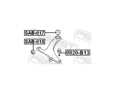 Control Arm-/Trailing Arm Bush, Image 2