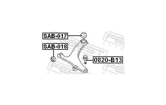 Control Arm-/Trailing Arm Bush, Image 2