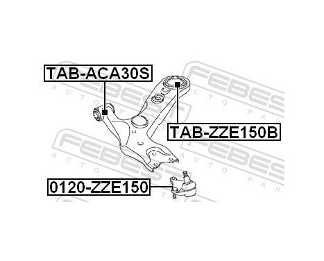 Control Arm-/Trailing Arm Bush, Image 2