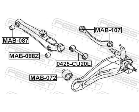Control Arm-/Trailing Arm Bush, Image 2
