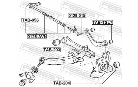 Control Arm-/Trailing Arm Bush
