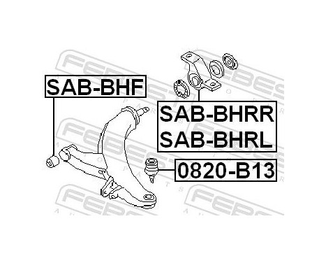 Control Arm-/Trailing Arm Bush, Image 2