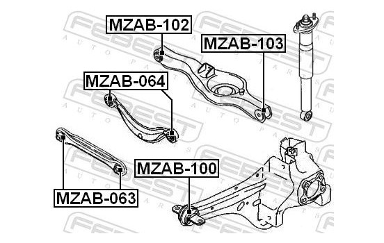 Control Arm-/Trailing Arm Bush, Image 2
