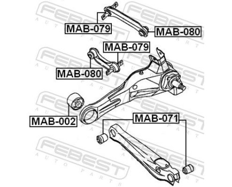 Control Arm-/Trailing Arm Bush, Image 2