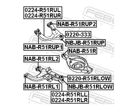 Control Arm-/Trailing Arm Bush