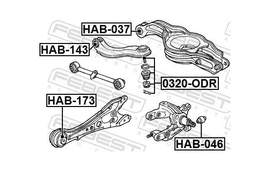 Control Arm-/Trailing Arm Bush, Image 2