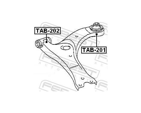 Control Arm-/Trailing Arm Bush, Image 2
