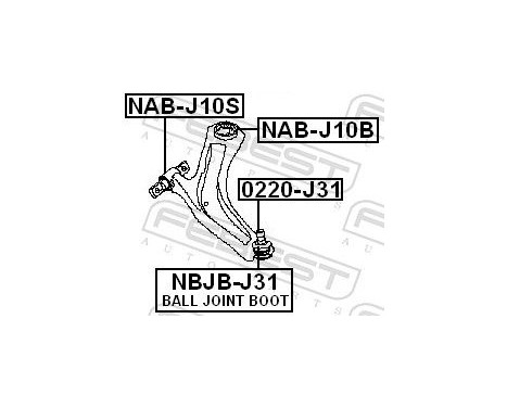 Control Arm-/Trailing Arm Bush, Image 2