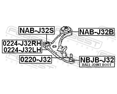 Control Arm-/Trailing Arm Bush, Image 2