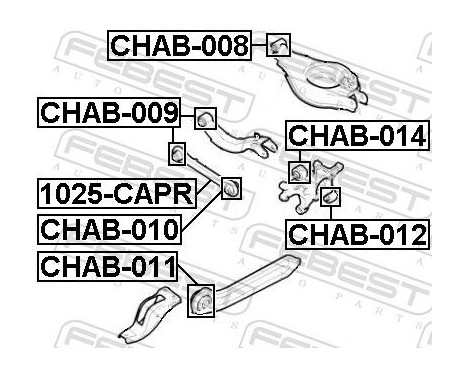 Control Arm-/Trailing Arm Bush