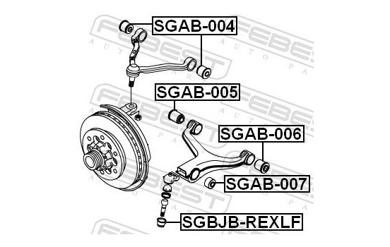 Control Arm-/Trailing Arm Bush