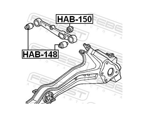 Control Arm-/Trailing Arm Bush, Image 2
