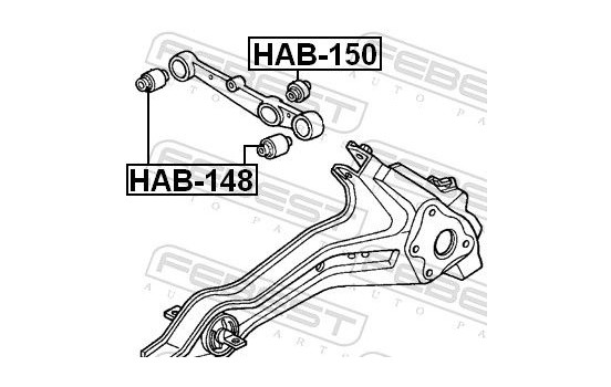 Control Arm-/Trailing Arm Bush, Image 2