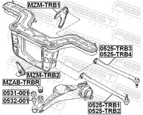 Control Arm-/Trailing Arm Bush, Image 2