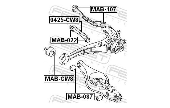 Control Arm-/Trailing Arm Bush, Image 2