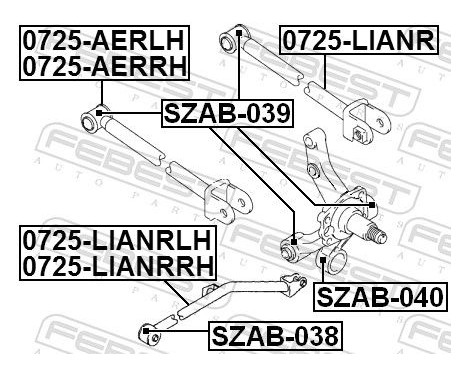 Control Arm-/Trailing Arm Bush