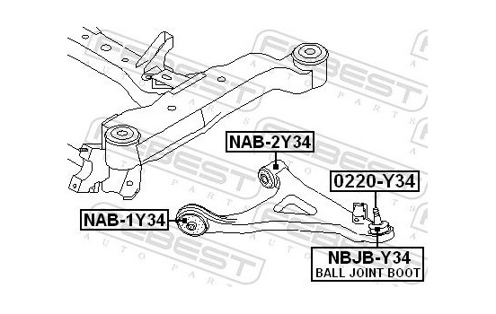 Control Arm-/Trailing Arm Bush, Image 2