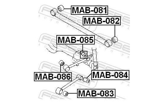 Control Arm-/Trailing Arm Bush