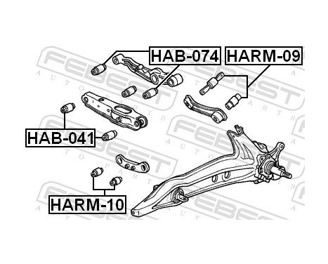 Control Arm-/Trailing Arm Bush, Image 2
