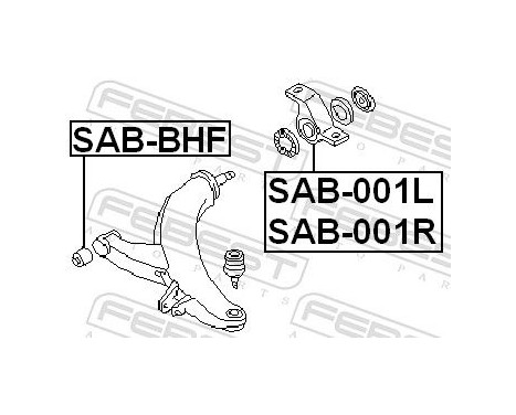 Control Arm-/Trailing Arm Bush, Image 2