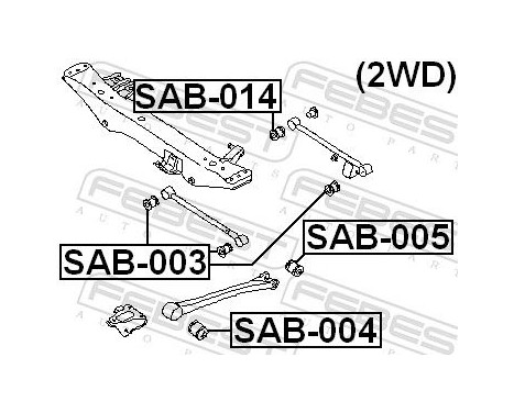 Control Arm-/Trailing Arm Bush