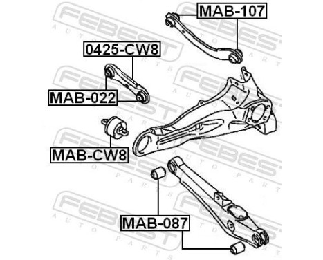Control Arm-/Trailing Arm Bush, Image 2