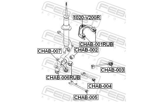 Control Arm-/Trailing Arm Bush, Image 2