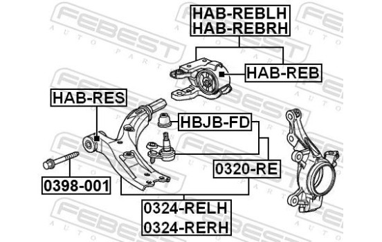 Control Arm-/Trailing Arm Bush, Image 2