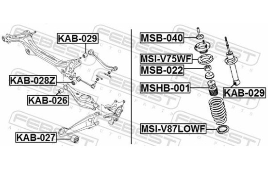 Control Arm-/Trailing Arm Bush, Image 2