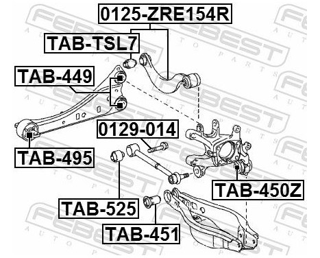 Control Arm-/Trailing Arm Bush