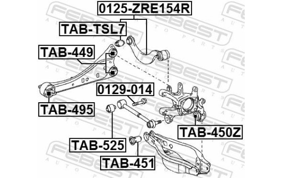 Control Arm-/Trailing Arm Bush