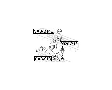 Control Arm-/Trailing Arm Bush, Image 2